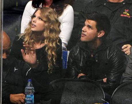 taylor lautner and taylor swift. superstar Taylor Swift and